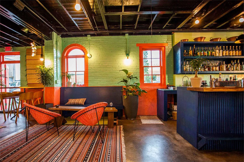 Interior image of Nixta restaurant in St. Louis Missouri