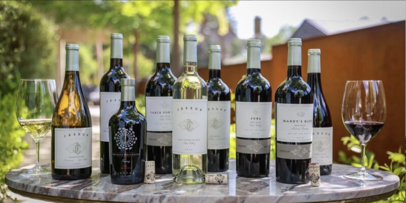 Image of multiple bottles of Jessup Cellars wine