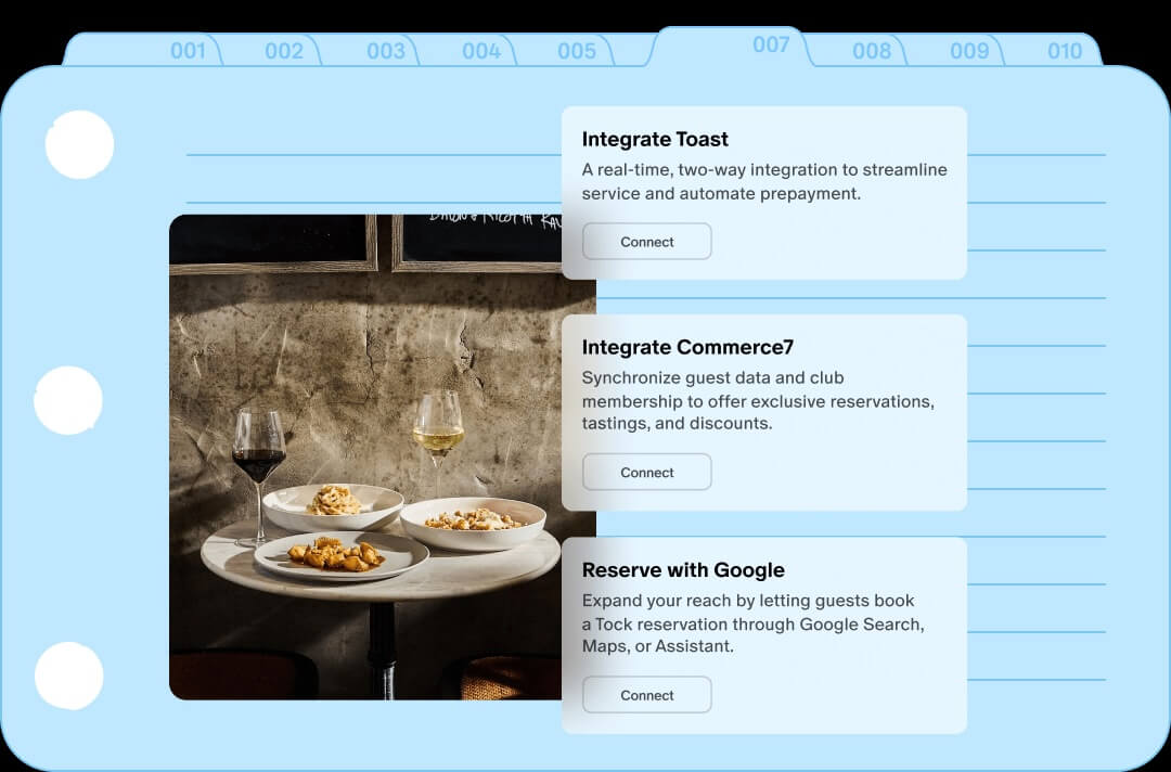 Integration Restarurant Example Integrations 101: What They Can Do for Your Business | Tock