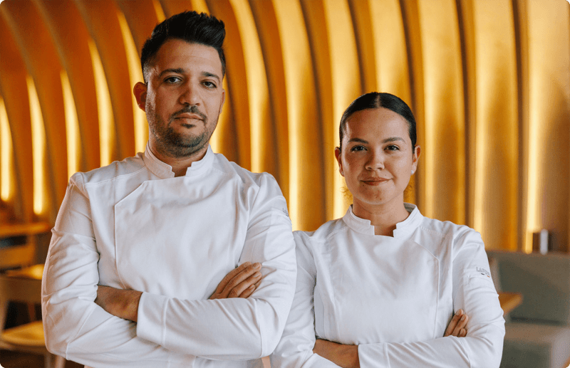 Photo of Camila Salazar and Osmel González